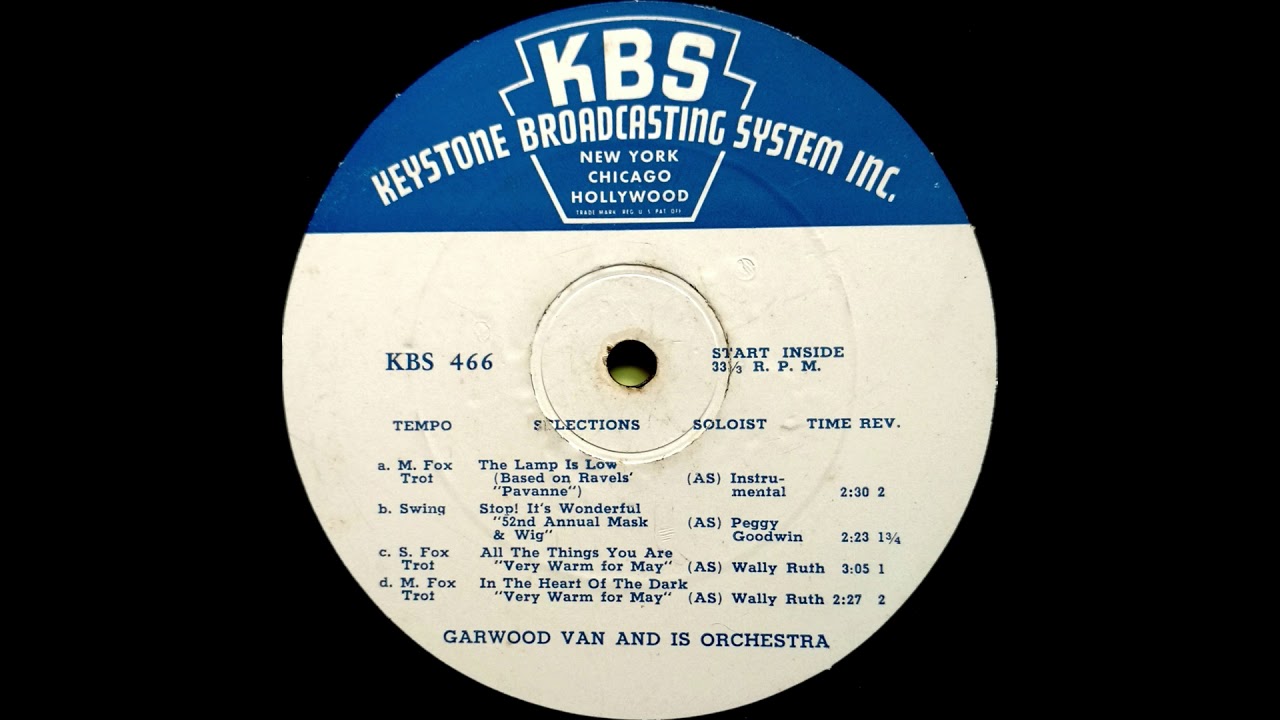1939 Garwood Van (ET) - All The Things You Are