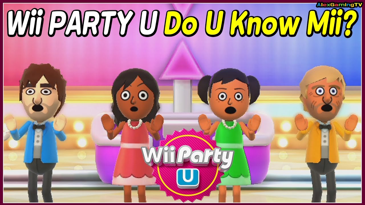Wii Party U - Do U Know Mii? What Do They Think You Are? (Andre vs Haru vs Miyu vs Adrien)