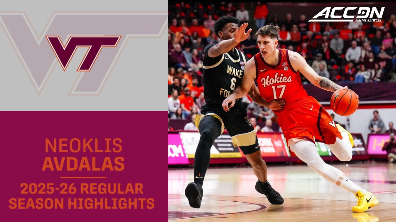 Virginia Tech G Neoklis Avdalas Regular Season Highlights | 2025–26 ACC Men’s Basketball