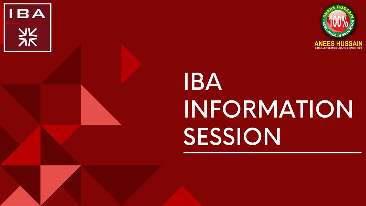 Anees Hussain - IBA 2024 - Live Session 29 Oct 2023