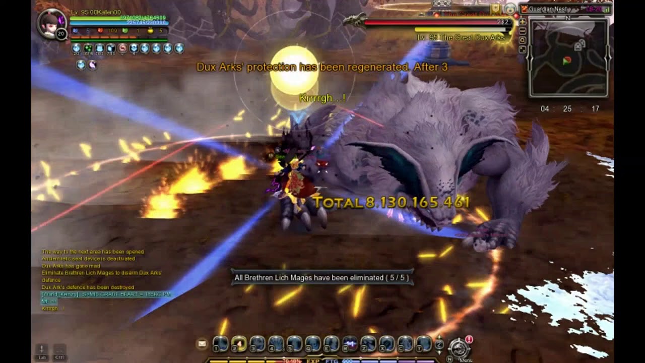 Dragon Nest Sea Lvl 95 Smasher Solo Guardian Nest Labyrinth Lv. 20