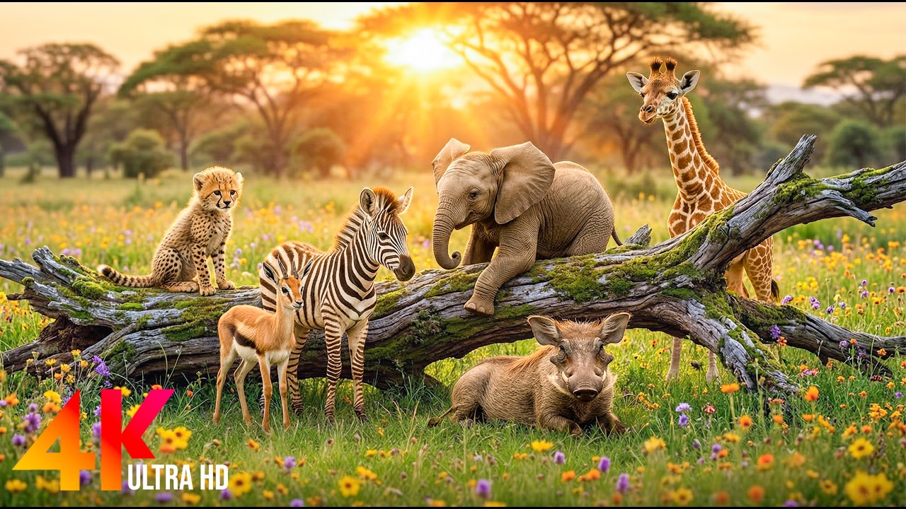 Colorful Wildlife in 4K | Stunning Animals & Relaxing Nature Film