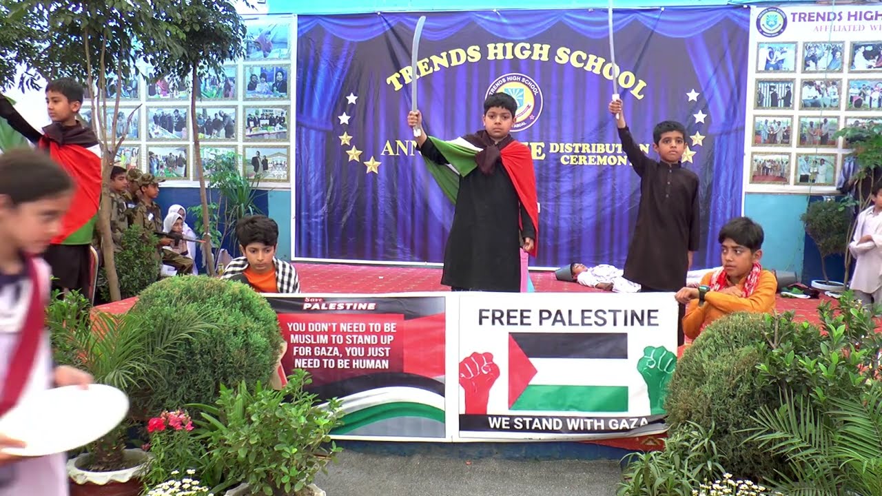 We Stand With Palestine | Trends High School | Annual Prize Distribution Ceremony 2023-24