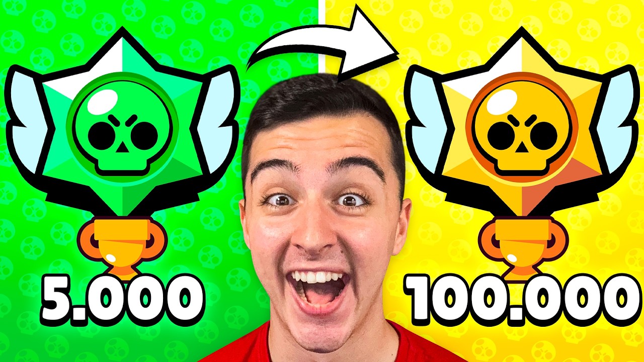 RETO IMPOSIBLE de 0 a 100.000 COPAS en BRAWL STARS 😱🏆 (acaba mal)