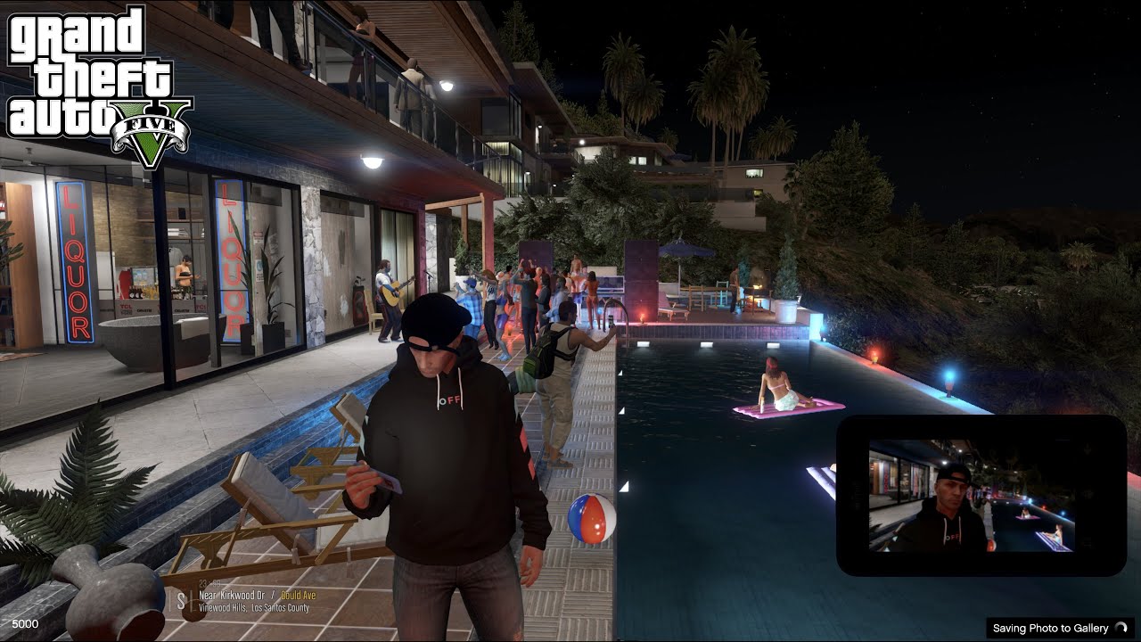 GTA V - 🥳Happy New Year 2022🥳 - New Year's Eve House Party - 4K