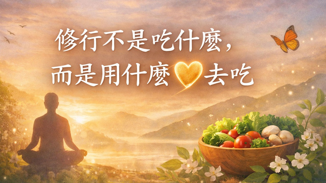 修行不是吃什麼，而是用什麼心去吃｜江江