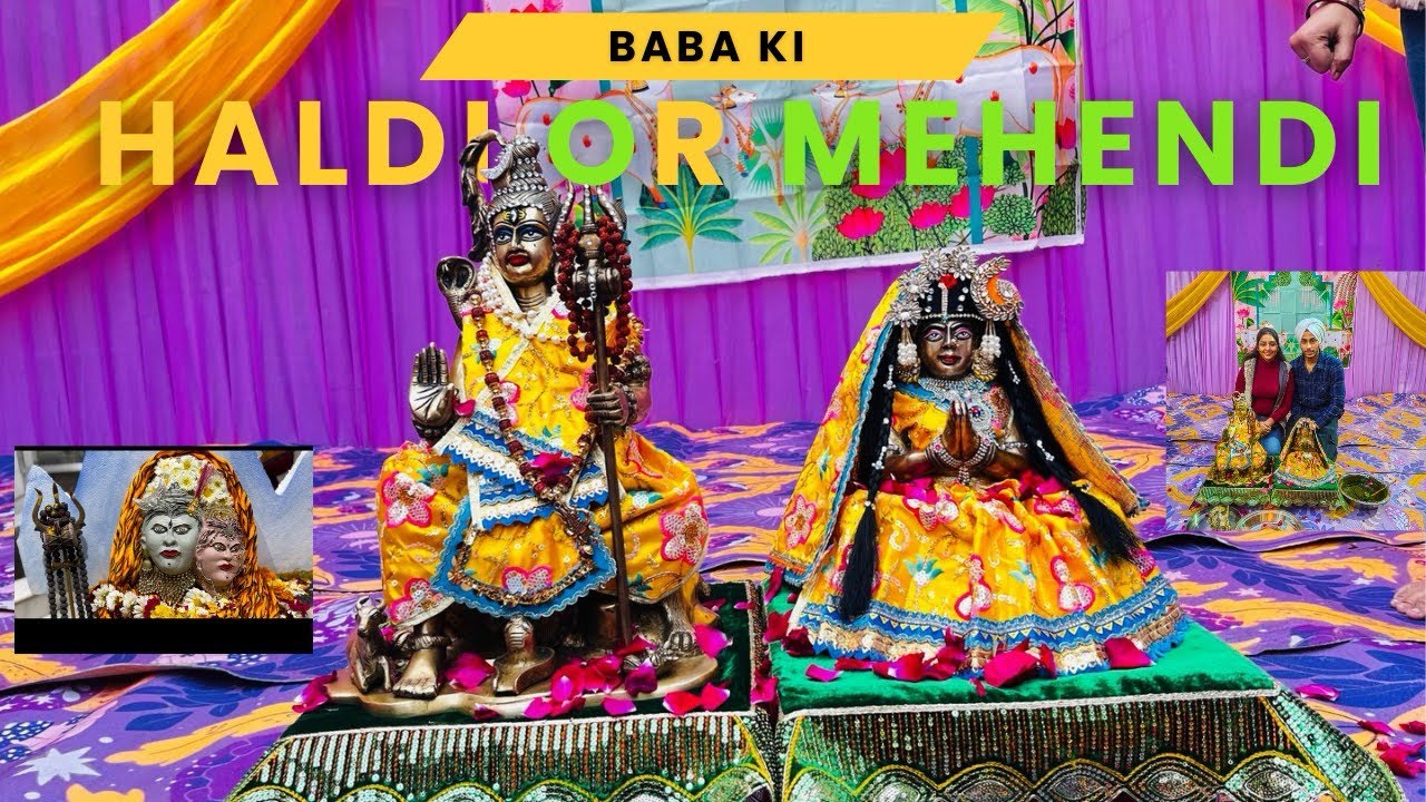 Mahashivratri 2026 se pahle Baba ki हल्दी or महेंदी #vlog #mahashivratri #harharmahadev 