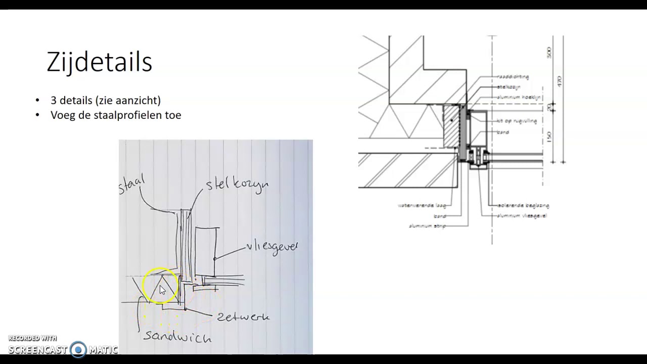 Werktekening Vliesgevels