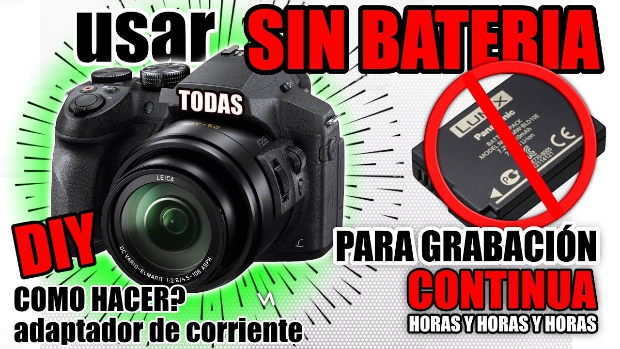 ❗Cómo Hacer una BATERIA INFINITA / adaptador de corriente para cámaras fotográficas DSLR - DIY