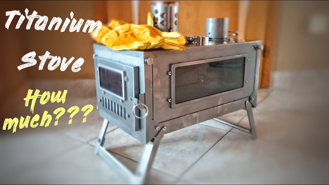 The Cheapest Titanium Hot Tent Stove on Aliexpress I Unboxing and Assembling I 4K