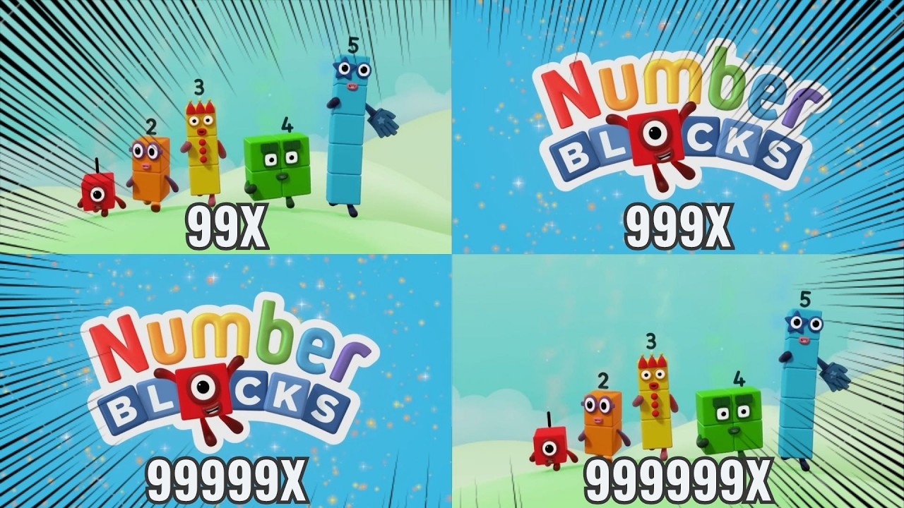 Numberblocks Intro Getting 999999X Speed