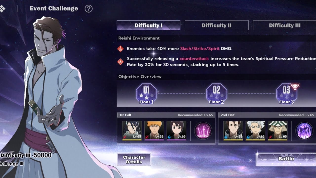 Event challenge round 3.1 - SSR Aizen event | Bleach Soul resonance