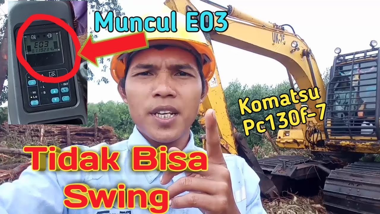 Swing Tidak Bergerak Namun Boom, Arm, Bucket dan Travel Normal _ Komatsu Pc130f-7