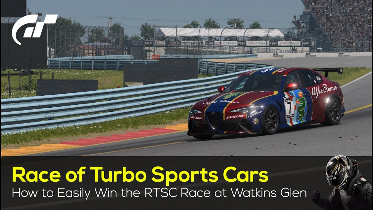 Как выиграть гонку Turbo Sports Cars на трассе Уоткинс-Глен (сложный уровень 1.68) - #granturismo7