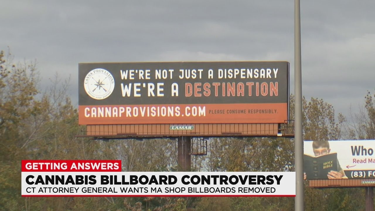 CT Attorney General asking MA cannabis shops to remove billboards