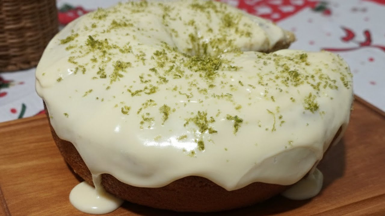 Bolo de Limão Fofinho com COBERTURA QUE NÃO VAI AO FOGO (Receita Prática)