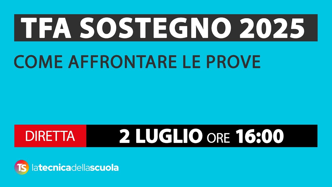 Tfa sostegno 2025, come affrontare le prove