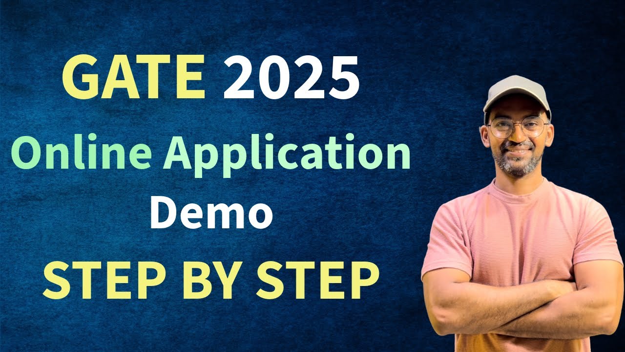 GATE 2025 Application Demo | Step by step #gate2025