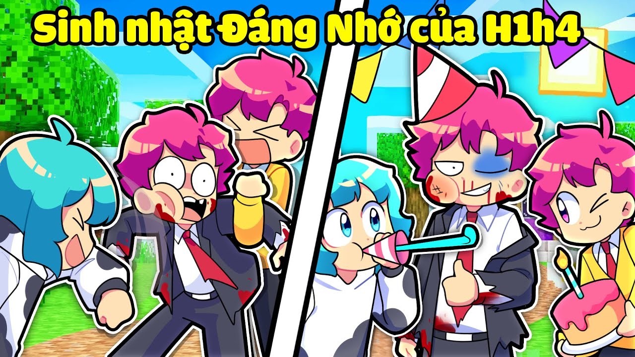 Yummie tổ chức SINH NHẬT ĐÁNG NHỚ CHO H1H4 trong Minecraft 🤣