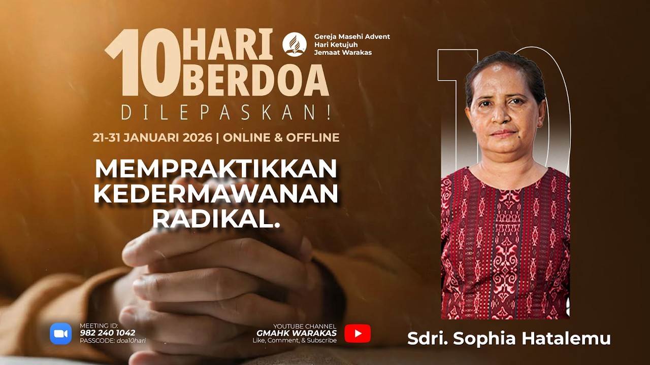 Kebaktian 10 Hari Berdoa GMAHK Warakas (Hari Ke-10) | Jumat, 30 Januari 2026