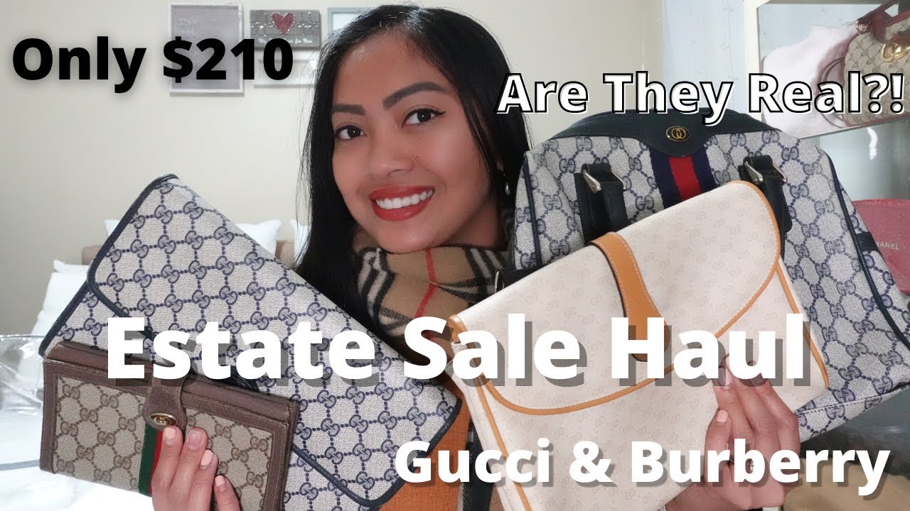 I Spent $210 At An Estate Sale, Lots of Gucci Bags! Are they Authentic? | Reselling