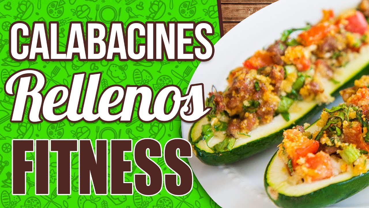 CALABACINES RELLENOS de carne fáciles - Receta calabacines rellenos saludables y fitness