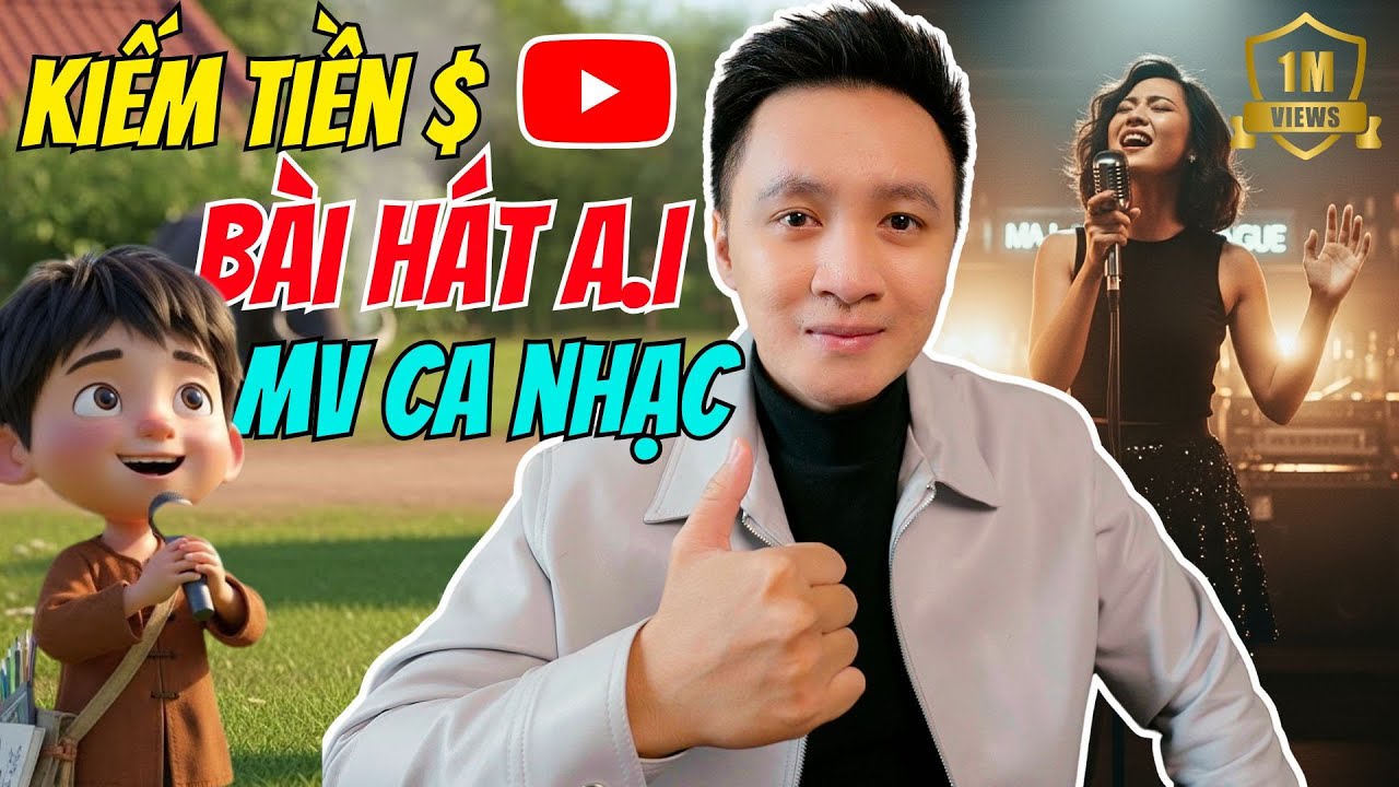 Cách làm MV Ca Nhạc từ AI Kiếm tiền Youtube không bản quyền | Hướng dẫn chi tiết cách làm mới 2026