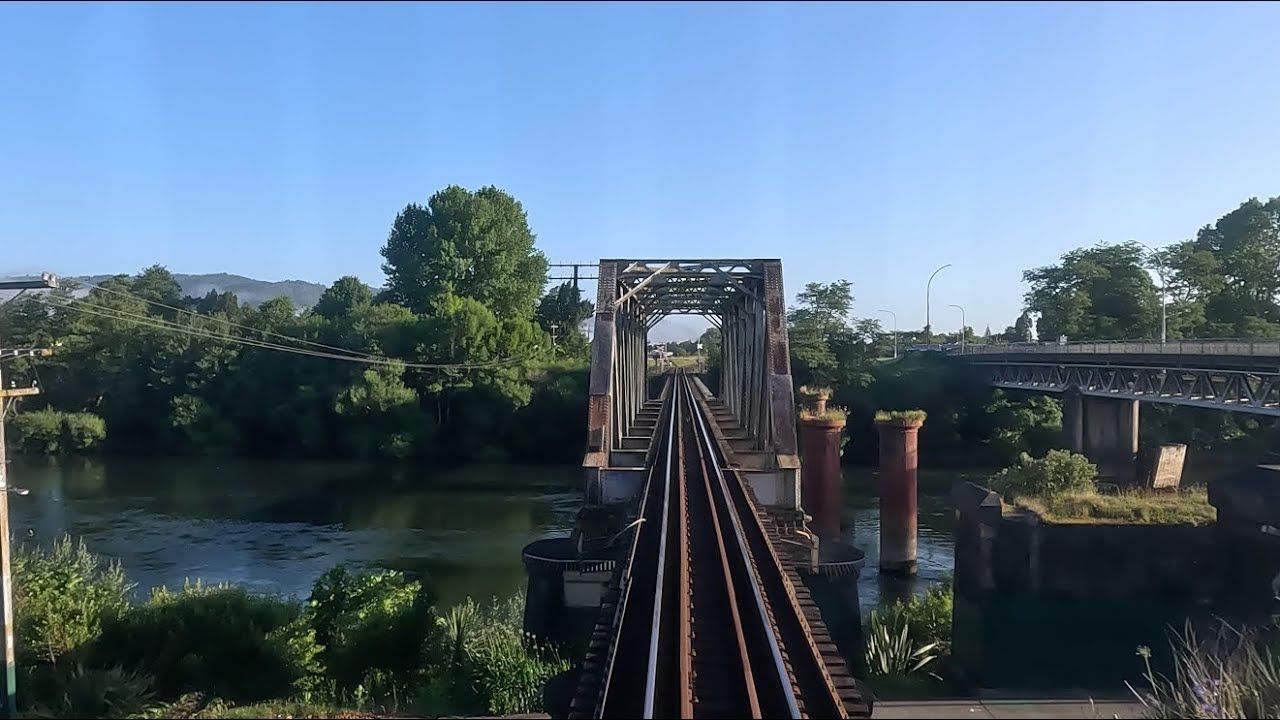 NZ Rail Cab View Real Time: Te Rapa to Huntly