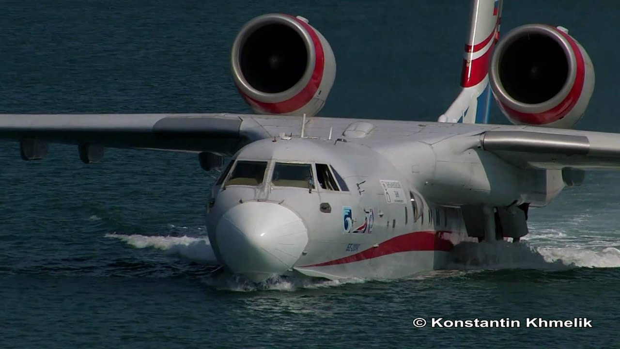 Гидросамолет Бе-200 Гидроавиасалон 2010 часть 1 Амфибия RF-32768 21512