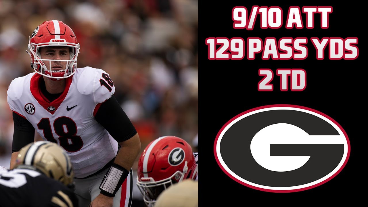 J.T. Daniels Full Highlights Georgia vs Vanderbilt