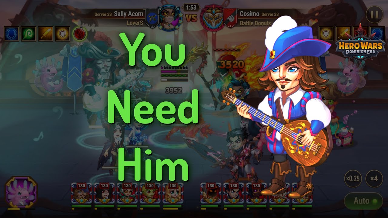 Sebastian is the BEST HERO and You Need to Develop Him — Hero Wars: Dominion Era