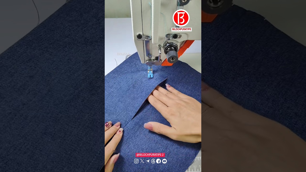 How to make side seam pockets on pants Sewing Tutorial Part 24