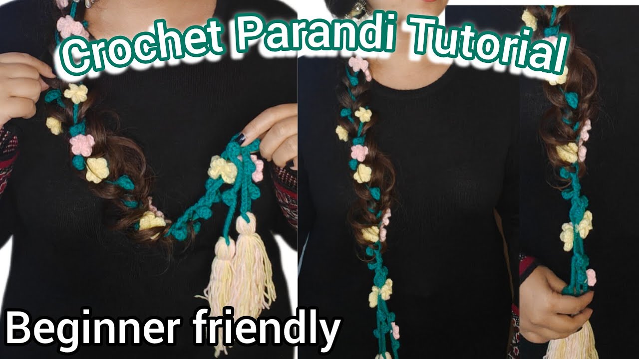 Easy Crochet Parandi Tutorial  | Hair Accessory | Step-by-Step | Beginner Friendly 