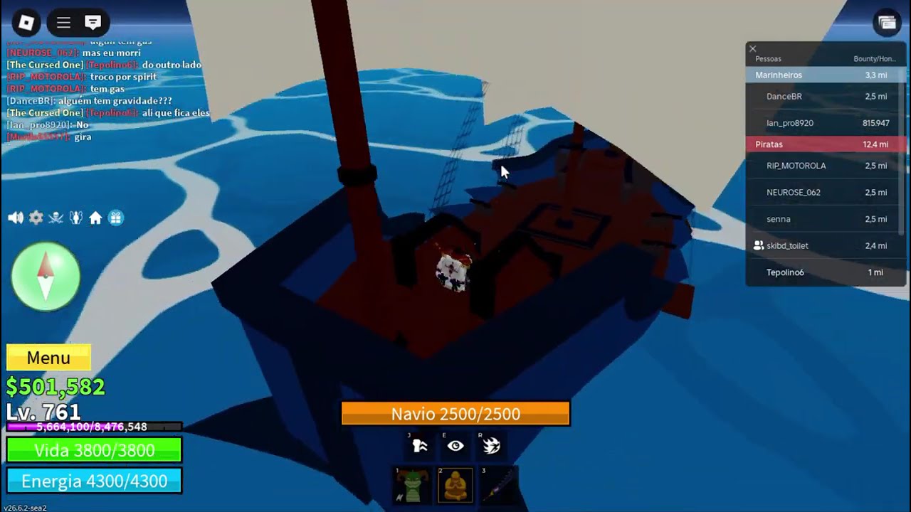 tutorial de como caçar sea beast no Blox Fruits