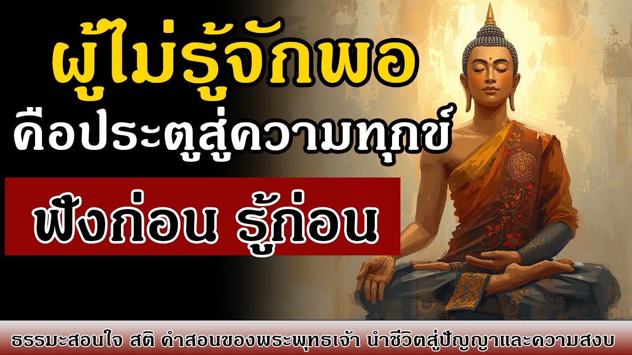 ผู้ไม่รู้จักพอ คือประตูสู่ความทุกข์ | ธรรมะสอนใจ เรื่องราวชีวิตแก้วตา ฟังแล้วใจสงบ เข้าใจความสุขแท้
