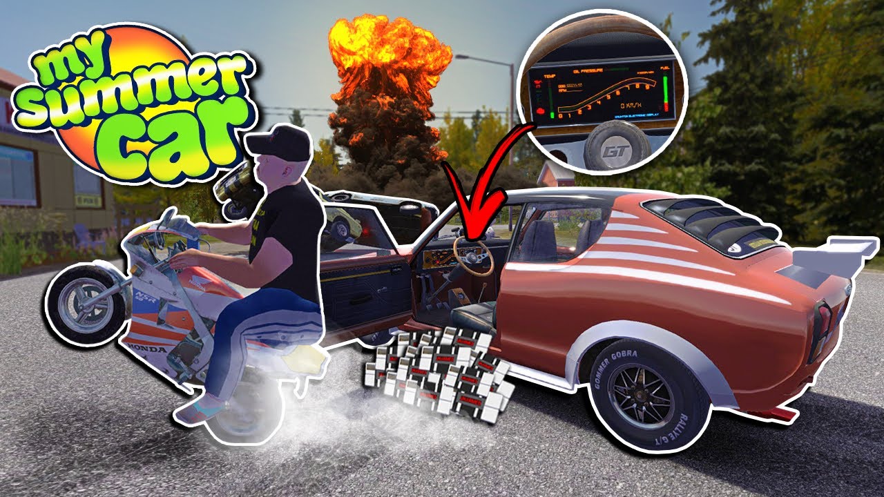 PAINEL DIGITAL, NOVA MOTO e MUITAS EXPLOSÕES! My Summer Car