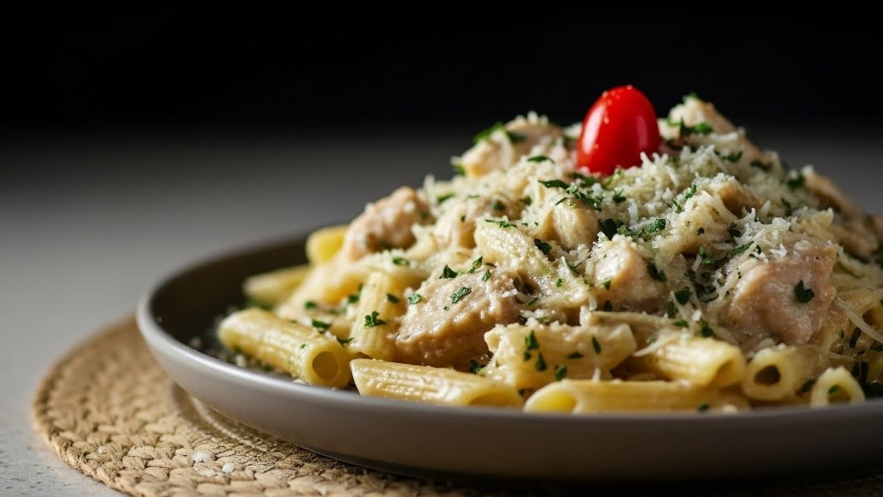 🍝 Make Creamy Chicken Alfredo Pasta 🇮🇹 | 🍝 Come fare la Pasta con Pollo Alfredo cremosa a casa! 🇮🇹