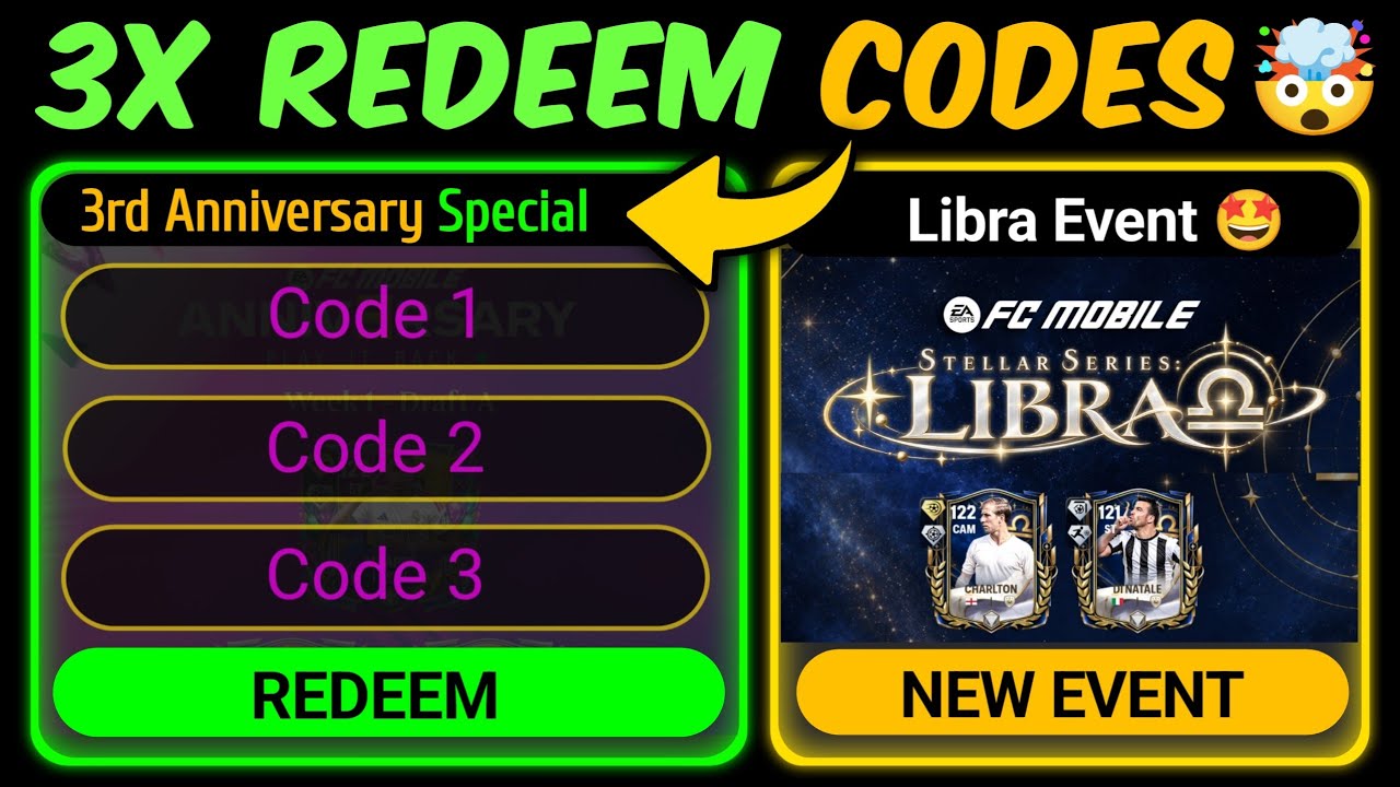 3 новых промокода x Событие &laquo;Весы&raquo; x 7 утечек FC Mobile | Mr. Believer