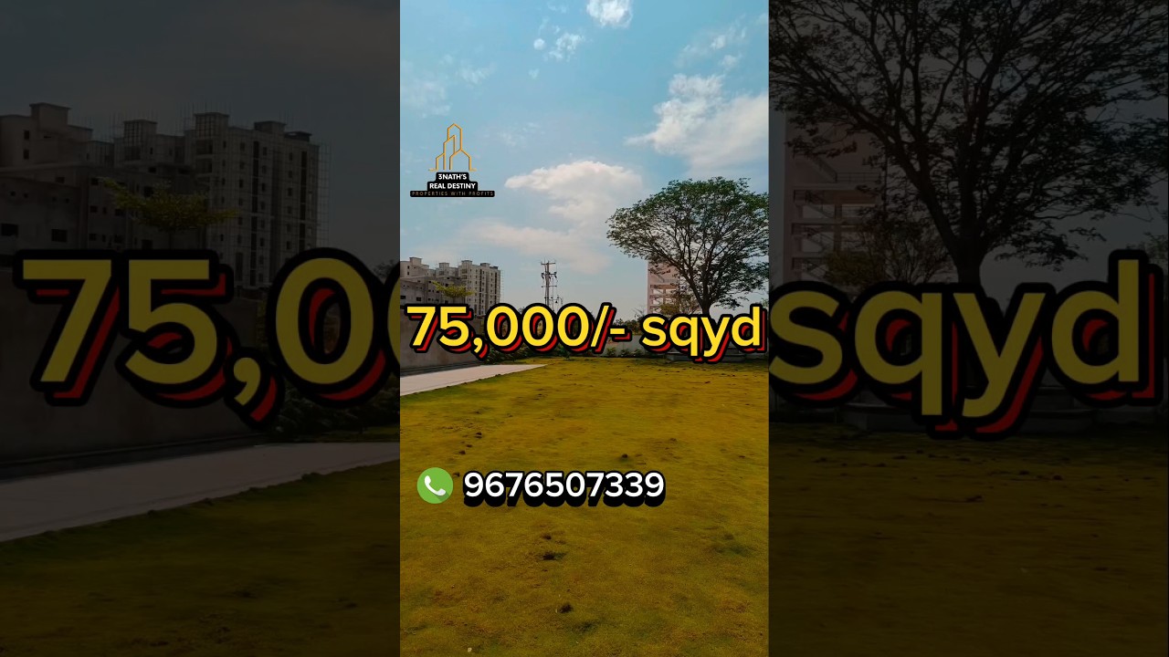 Plot for sale @ BN REDDY #hyderabad #fcda #futurecity #realestate #trending #dtcp #hmda #news