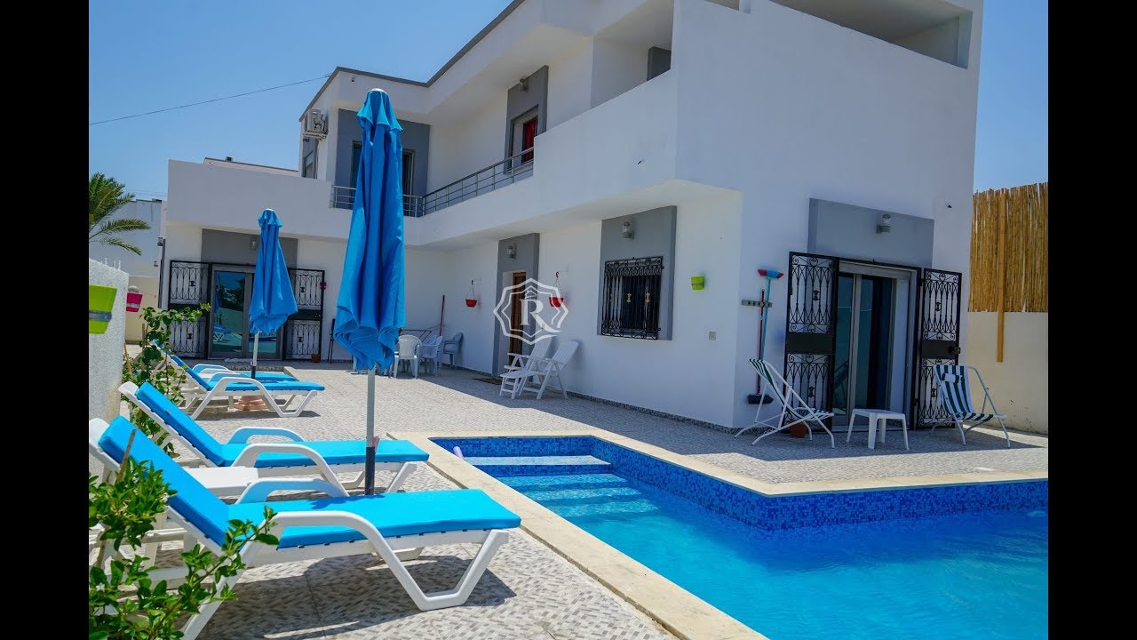 Location Villa s+3 avec piscine a Djerba Midoun en Tunisie