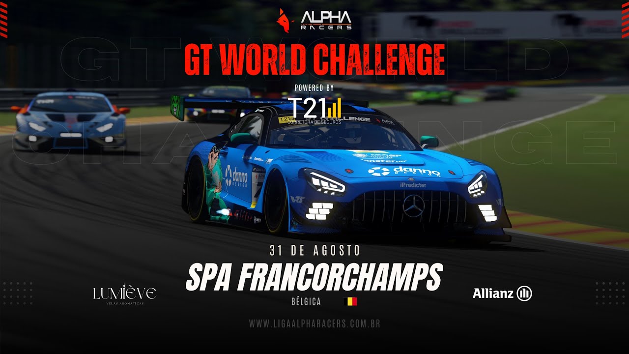 Liga AlphaRacers - GT3 Powered by T21 - Etapa 3 / Spa Francorchamps