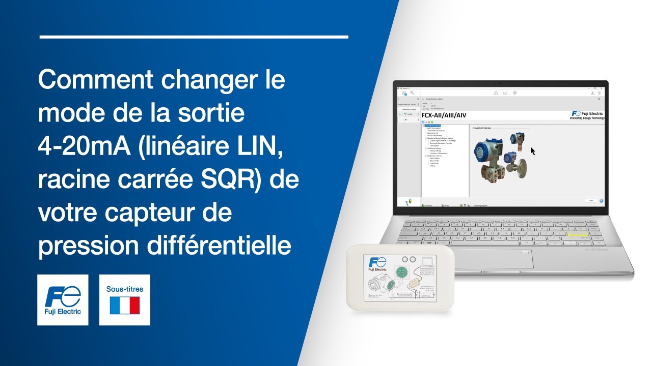 Tutoriel capteur de pression FCX, Modem HART® : changer le mode de sortie 4-20 mA avec PACTware