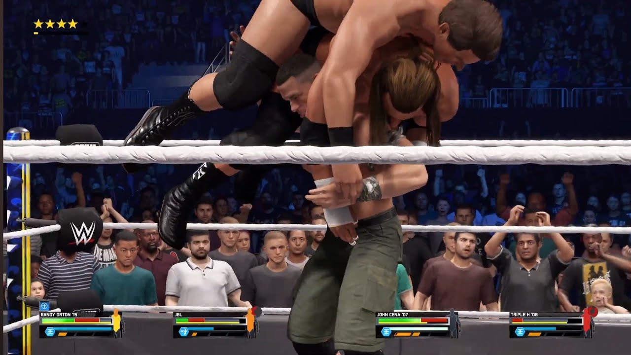 FULL MATCH: Randy Orton vs. John Cena vs. Triple H vs. JBL | WWE Title Match WWE2k25 