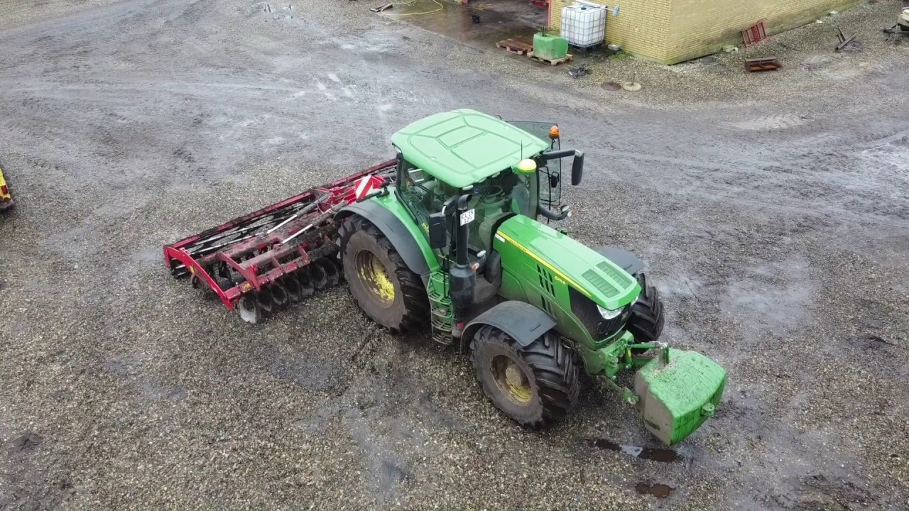 cultivating with John Deere 6215r and tulip cultivator