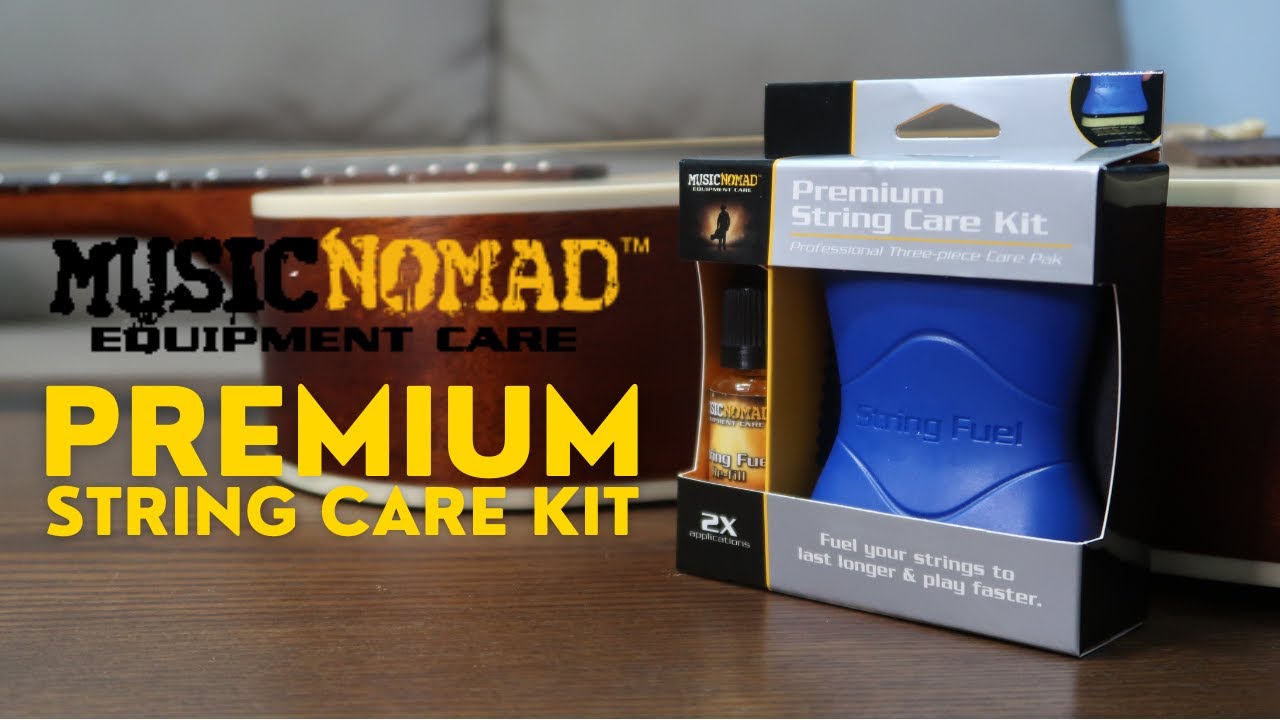 MUSICNOMAD PREMIUM STRING CARE KIT, Clean & Lubricate Guitar Strings