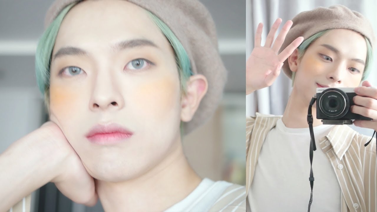 오렌지 메이크업 남자도 '페스티벌' 갈 때 유용할 화장 튜토리얼 'FESTIVAL' Orange Makeup Tutorial