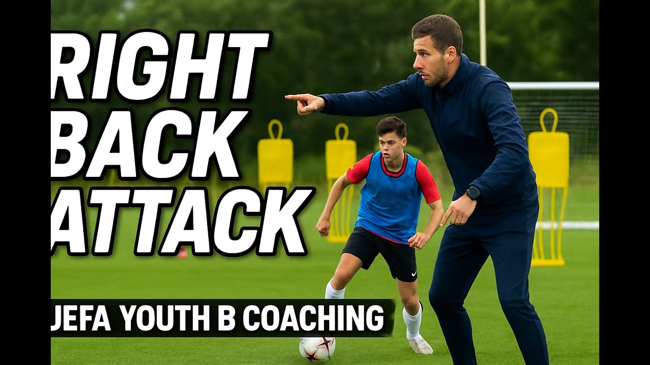 UEFA B Youth Coaching | Right Back Attacking in the Final Third ⚡ Elite Coaching Session