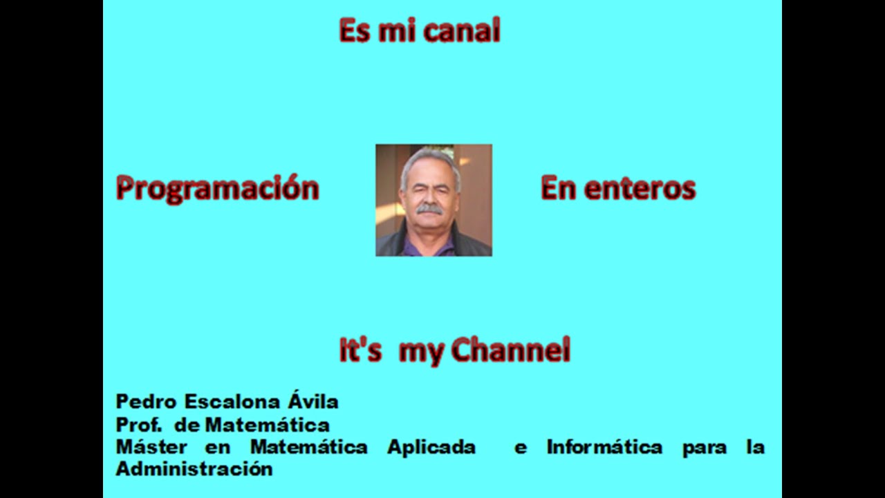 Programación en enteros(parte 1)