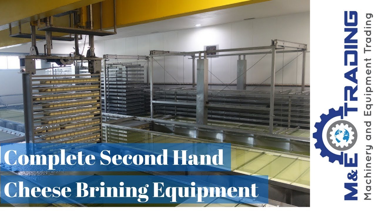 Complete Used Cheese Brining Equipment in Operation