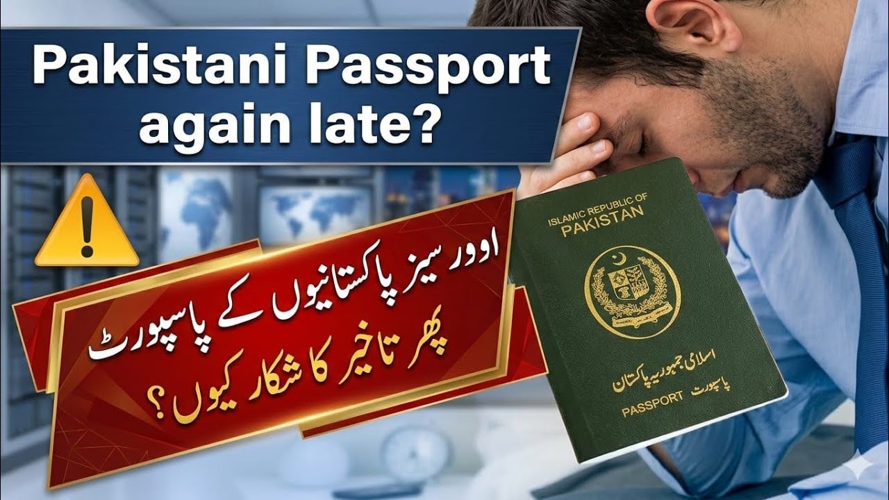 Pakistani Passport again late | پاکستانی پاسپورٹ پھر تاخیر کا شکار 